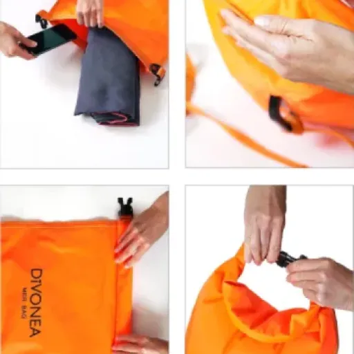Avis DiVONEA Sac Étanche 28 L : sac, flotteur de nage et bouée de plongée dans un seul produit