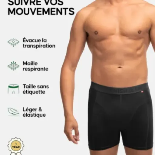 Avis DANISH ENDURANCE Boxers de Course Homme : des boxers anti-frottements taillés pour le sport intensif