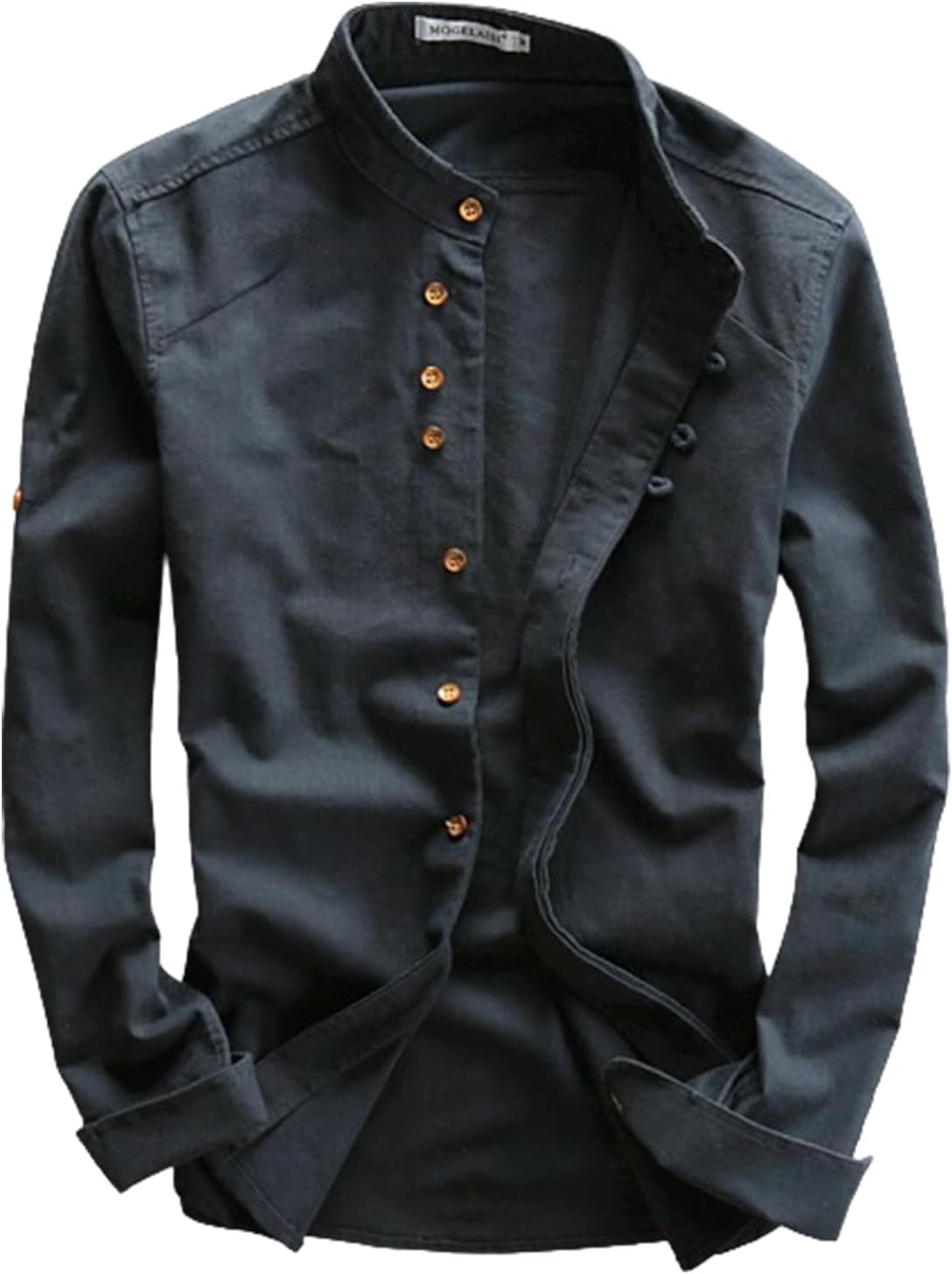 NAKEAH Soulona Katana Chemise en lin de qualité supérieure de style japonais Katana pour homme