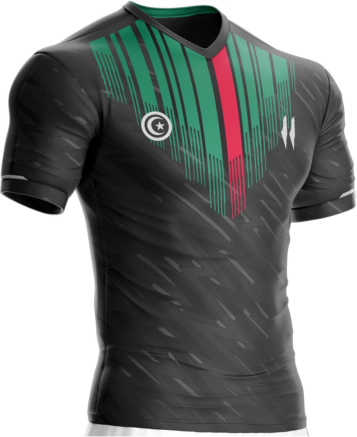Maillot Palestine Football PL-146 Tshirt Foot, Homme et Mixte, Pull, Flag, Drapeau Palestine