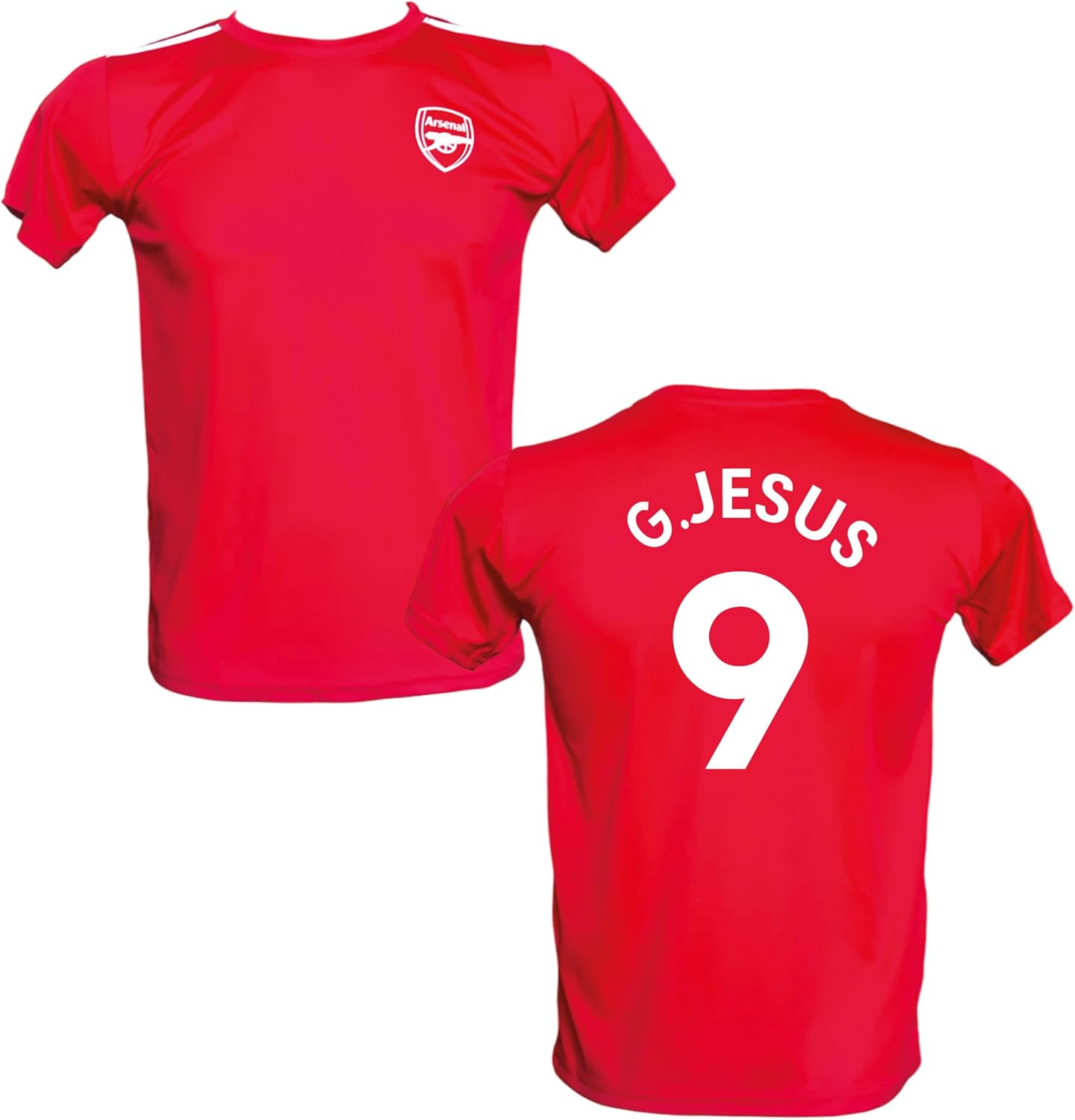 Maillot Gabriel Jesus 9 Arsenal Home 2023-2024 T-Shirt de Football officiel autorisé - Tailles adulte et enfant G.Jesus 9