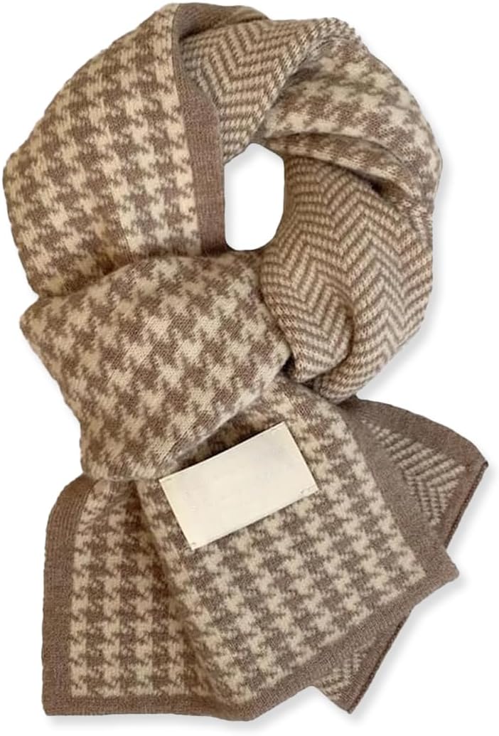 1 morceau d'écharpe d'hiver pour femme, écharpe marron, écharpe texture cachemire, écharpe femme à la mode, large écharpe chaude, femme