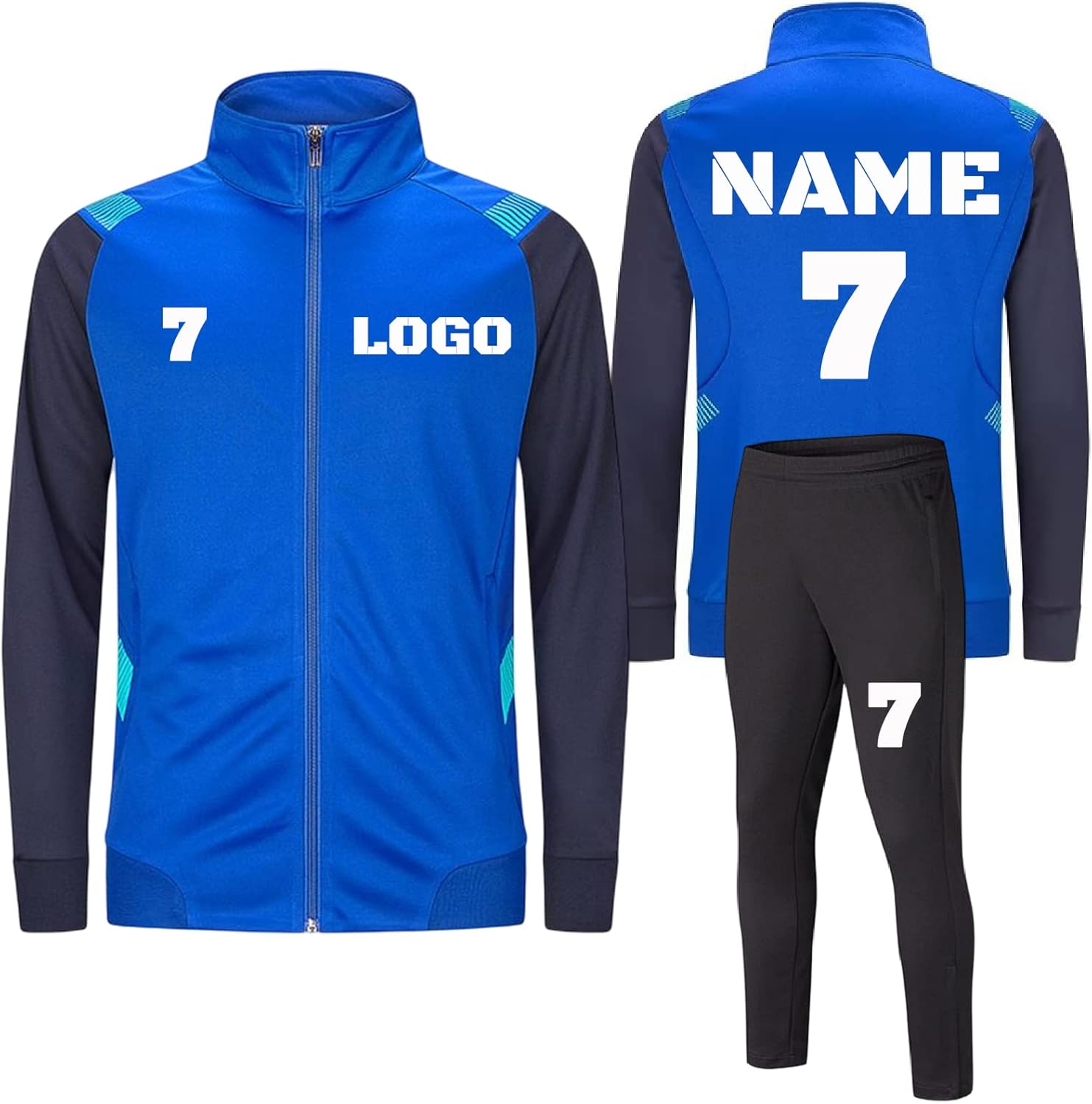 Survêtement À Manches Longues Personnalisé Hommes Personnaliser Maillot De Football Veste De Cyclisme Thermique Coupe-Vent Veste De Course avec Nom Numéro Logo