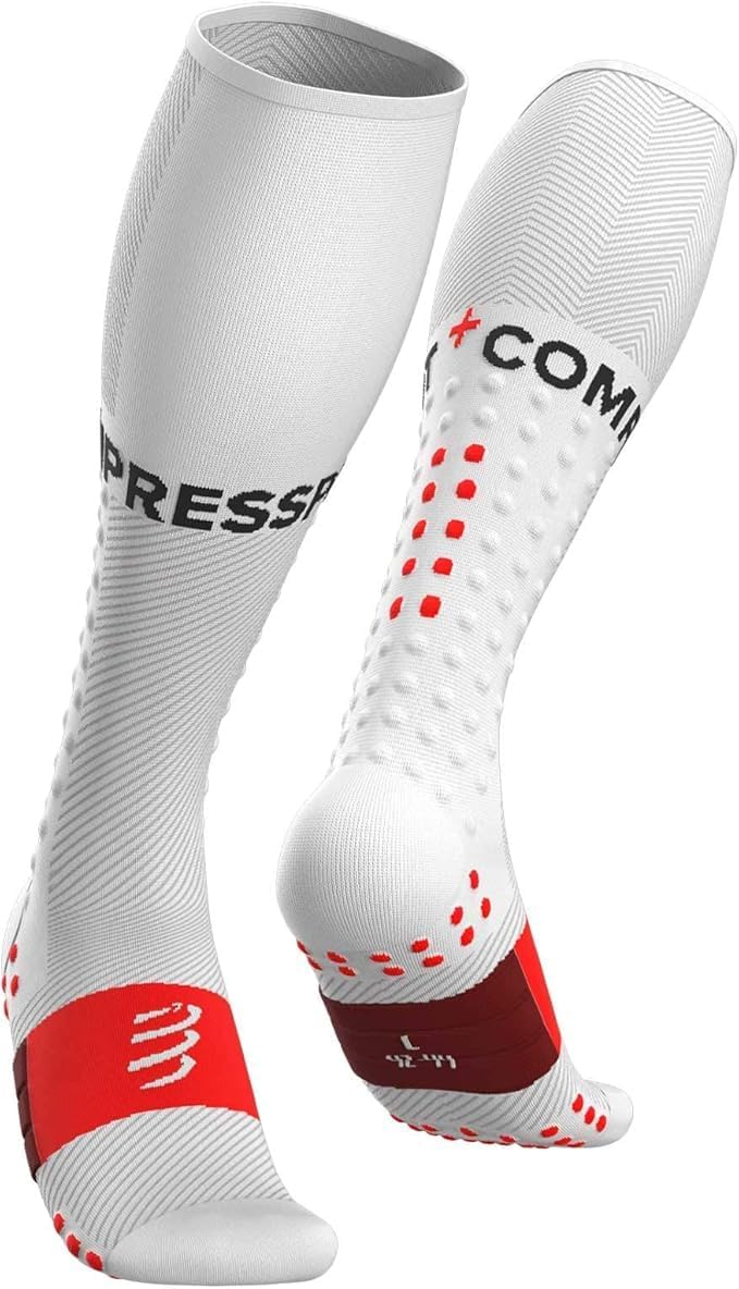 Full Socks Run Chaussettes de Compression-Soutien des Muscles-Running et Triathlon-pour Entraînement et Compétition-Ultra légère Mixte