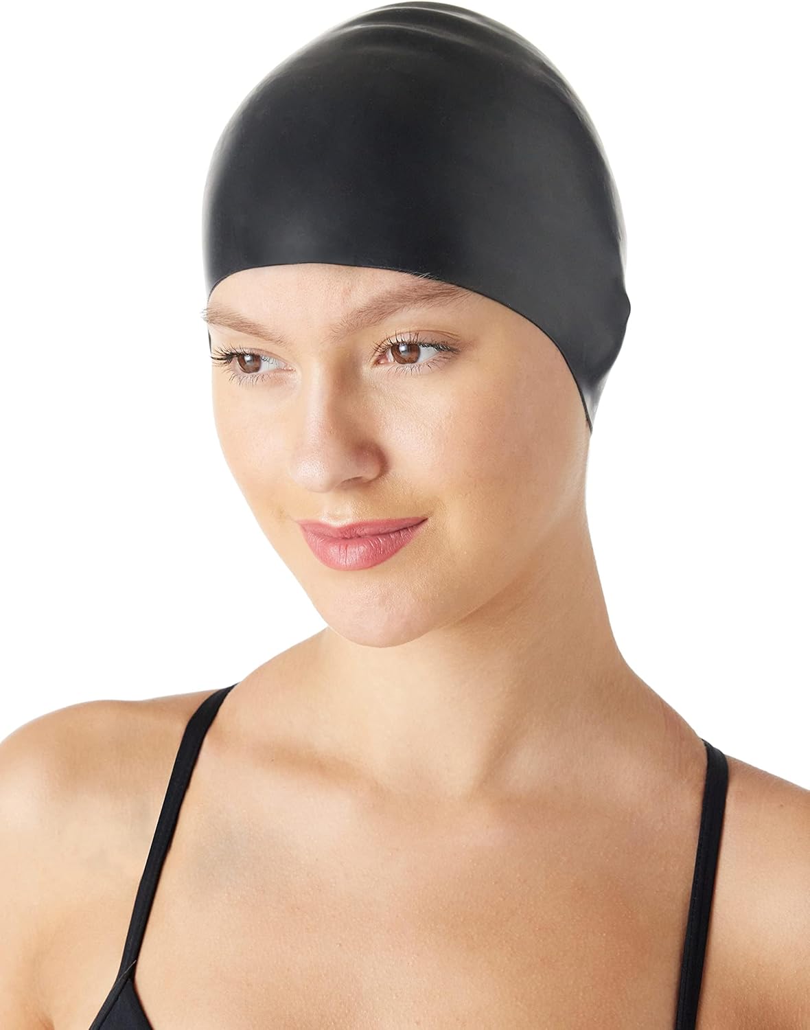 Bonnet de bain unisexe en silicone infroissable