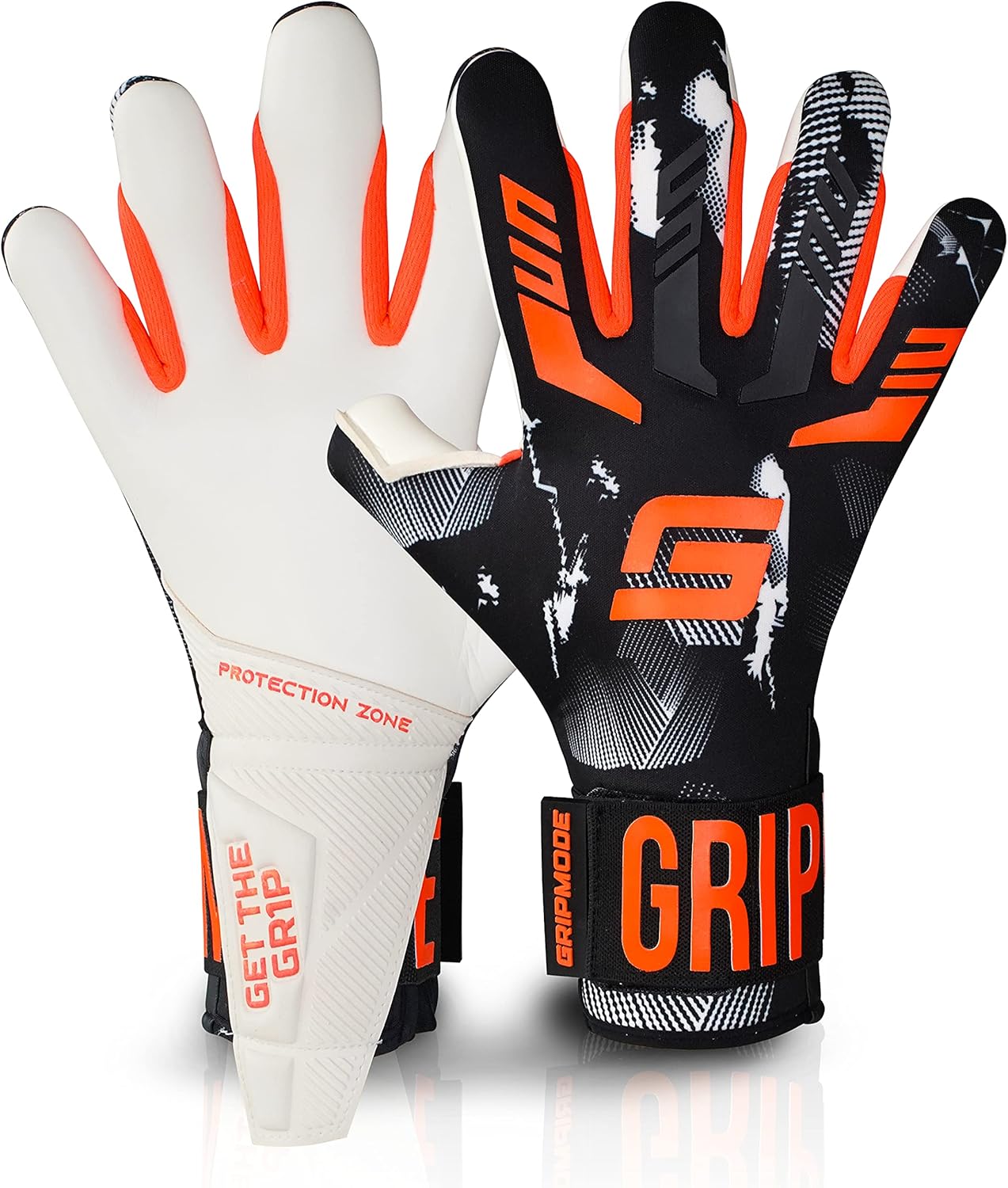 Gant Gardien Foot Adulte Gravity Hybrid 2.0 - Gants Gardien de But de Football avec Surface de réception allongée et matériau extérieur ultraléger - Gants de Football Griptec® - Taille 7-11