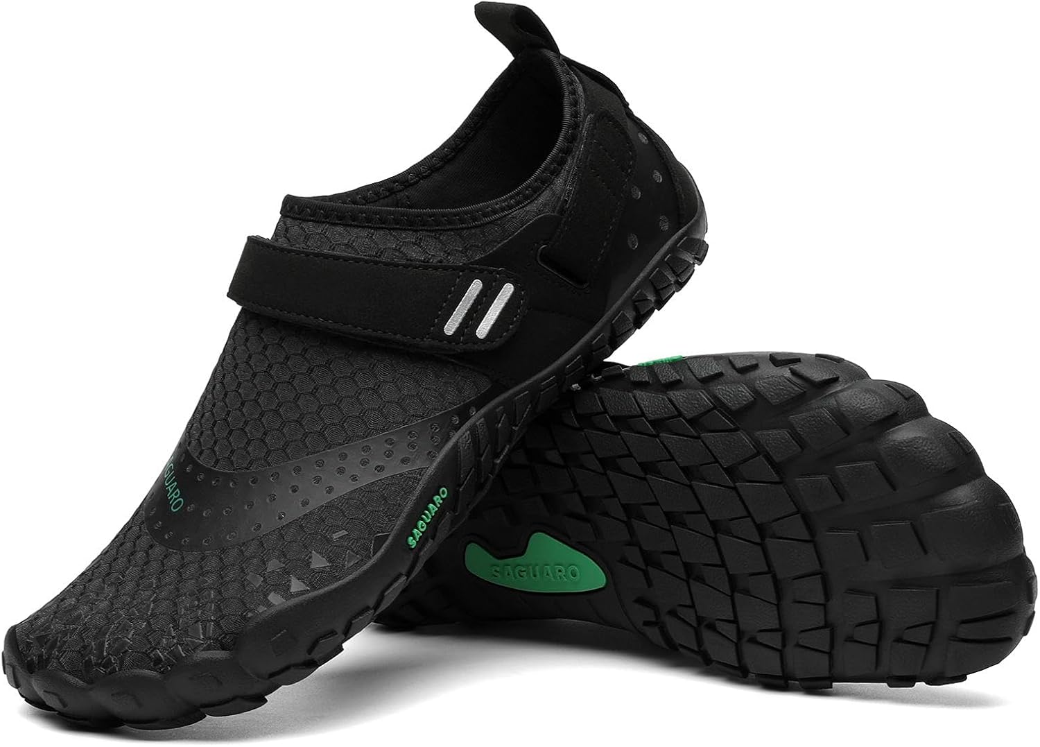 Homme Femme Chaussure Minimaliste Légère Antidérapant Chaussures de Trail pour Running Gym Training Fitness Plage,GR.35-48 EU 37 EU Nuit Noire