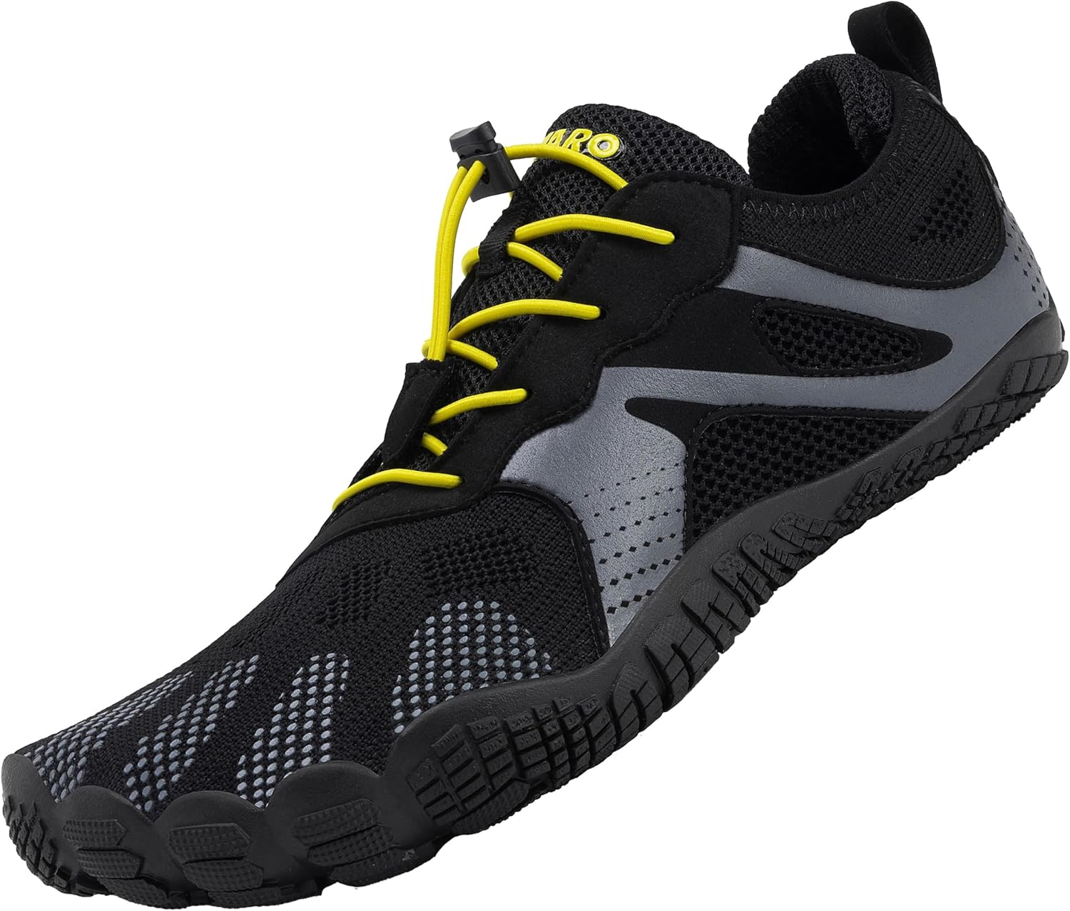 Unisexe Chaussures Pieds Nus Respirant Chaussures de Trail Running Confortable Chaussures Minimaliste GR.35-48 Noir Profond 38 EU