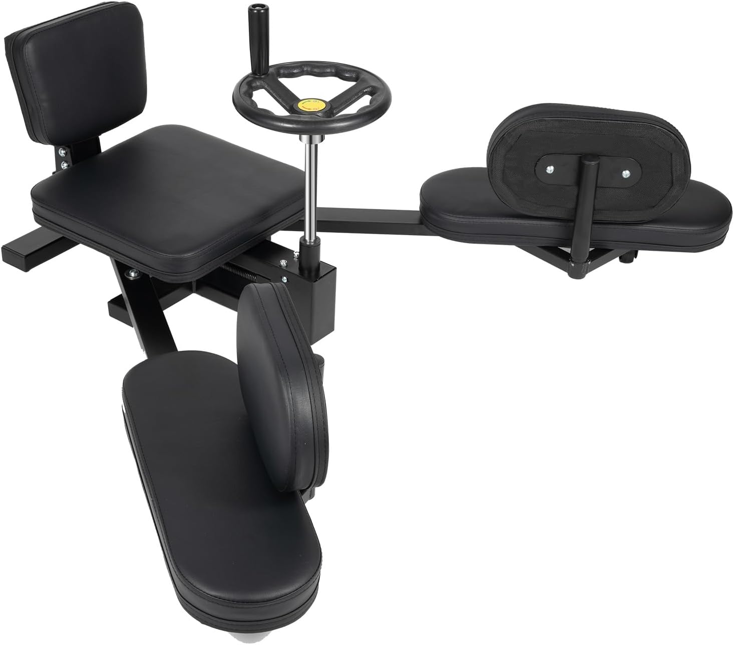 Écarteur de jambes - Entraîneur mécanique - Capacité de charge : 100 kg - Avec coussinets souples et manivelle rotative - Écarteur de jambe professionnel à 180° - Pour le ballet, le yoga, la danse, le