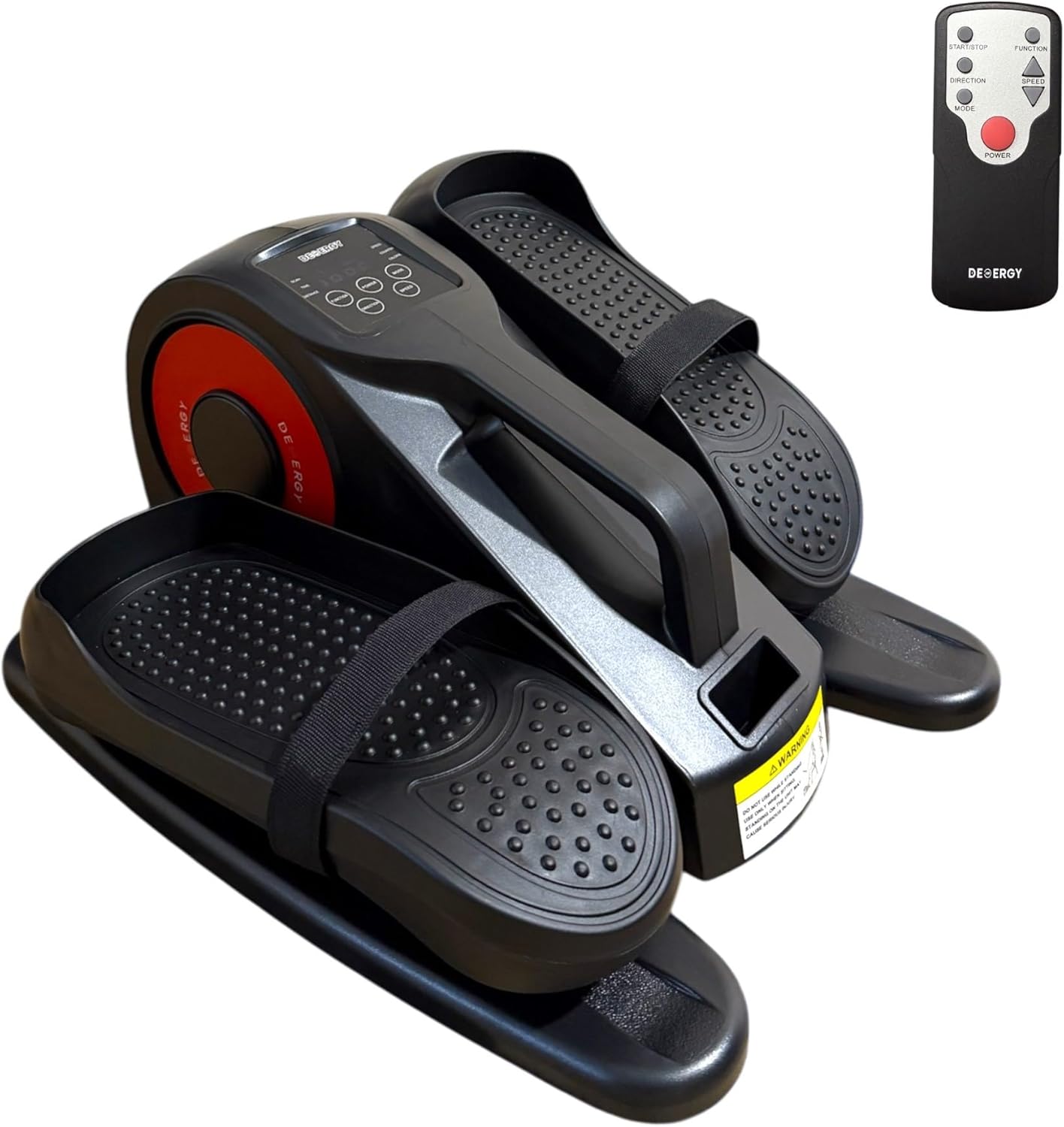 DEMERGY® Mini Elliptique Électrique Portable – Pédalier Elliptique avec Écran LED et Télécommande, 20 Niveaux de Vitesse – Entraîneur de Jambes pour Maison et Bureau, Idéal pour Seniors et Rééducation