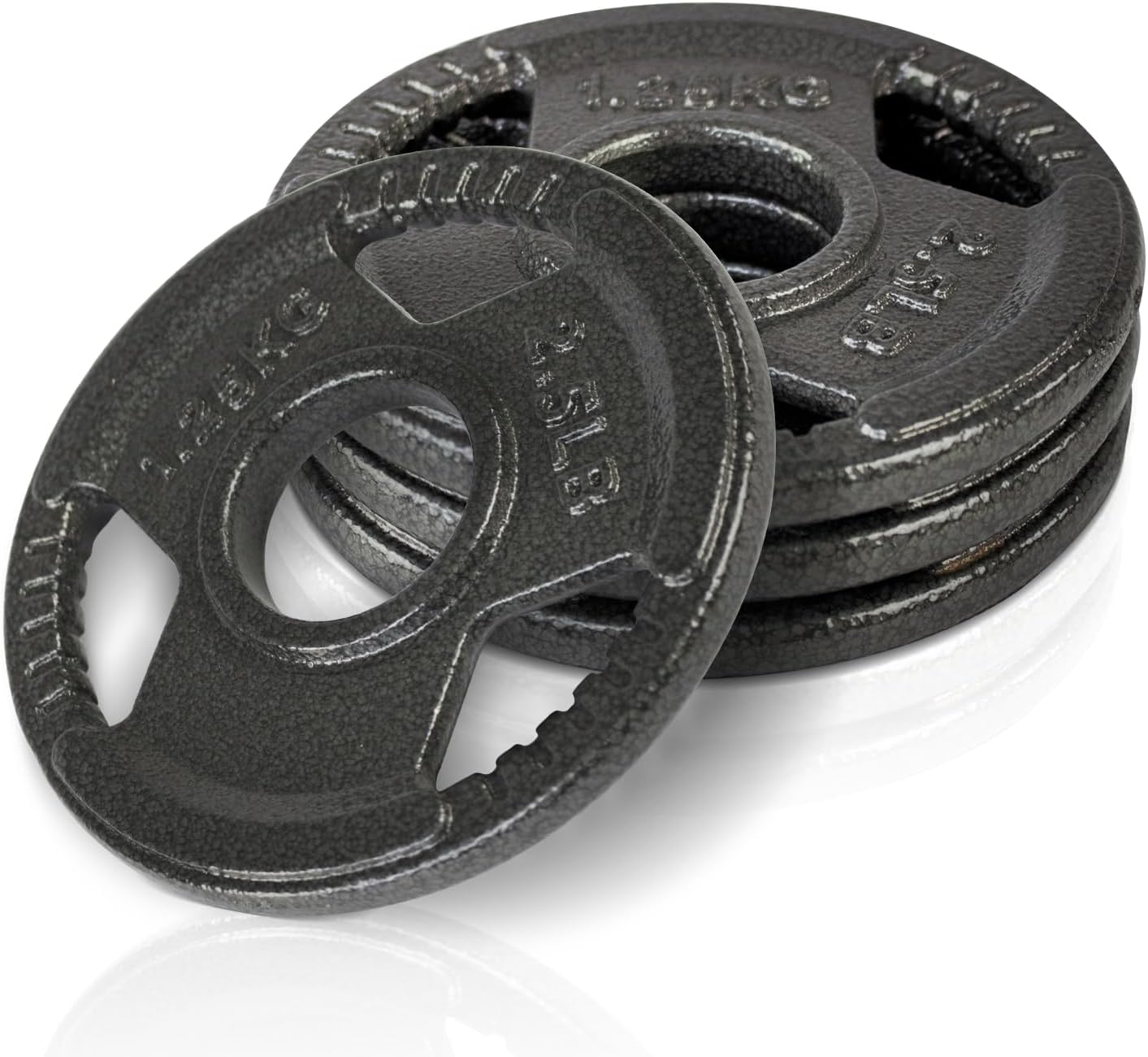 ® Disques de Poids Dave 50mm d'alésage, Poids pour Barre 2 pièces, Poids pour Barres d'haltères de 1" Pouce, Disque de Poids en Fonte Grise revêtu