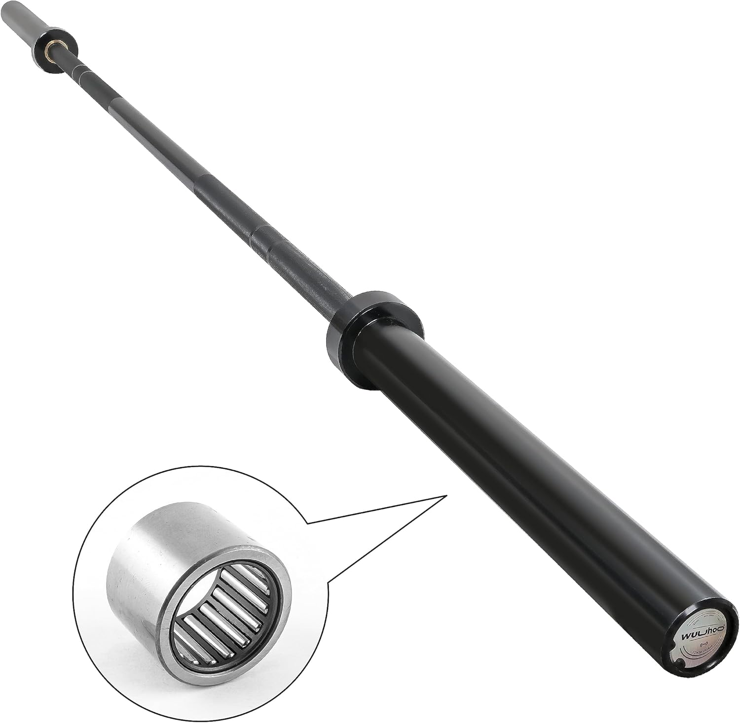 Olympique Barre d'haltères, 201-220cm Barre 50mm, 450 KG/1000 lbs, 15-20 KG Poids Propre, revêtement galvanis