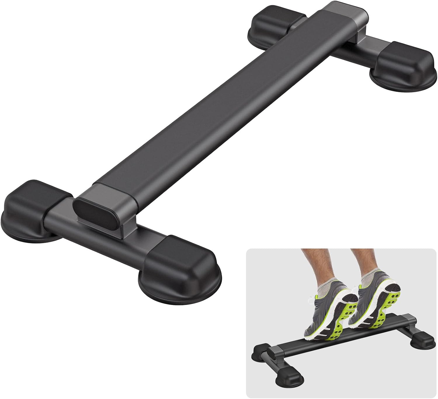 Barre de levage polyvalente pour mollet – Machine de levage de mollet debout en acier robuste pour salle de sport à domicile, design antidérapant – Parfait pour les soulèvements de mollets, les