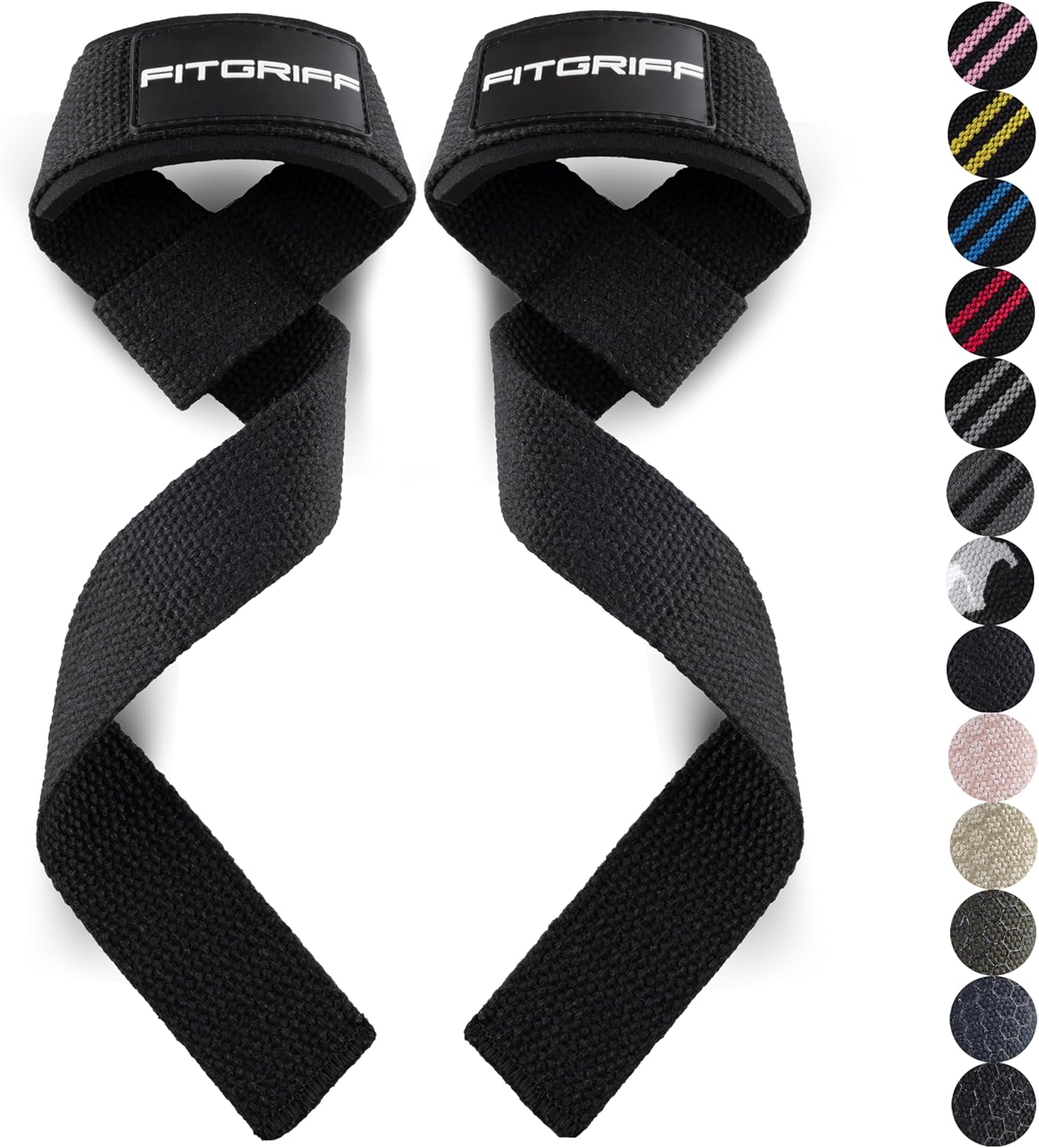 Sangle de Tirage Musculation - Lifting Straps pour Fitness, Levage, Gym - Accessoires Salle de Sport