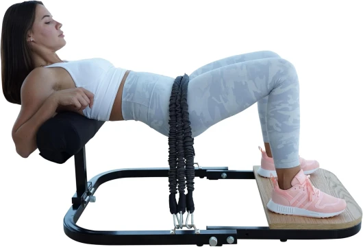 BootySprout Machine de poussée de Hanche pour entraînement des fessiers à Haute résistance – Entraînement de Gym à Domicile – Livré avec Une résistance de 45, 90 et 61,2 kg