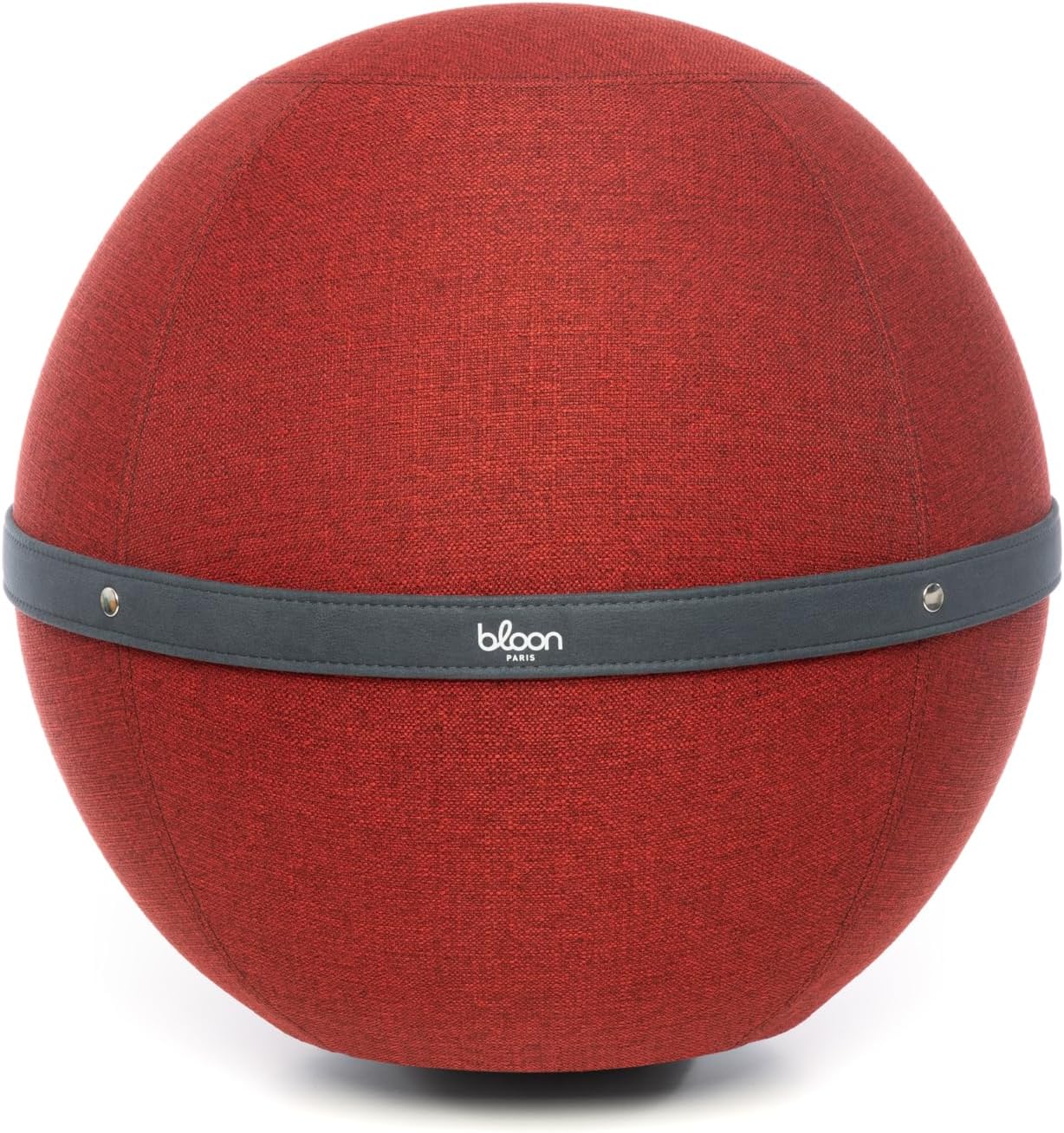 Bloon Siège Ballon Bureau Ergonomique 65 cm - Anti Mal de Dos, Anti-dérapant, Anti-tâches & Ultra-résistant - Fait à la Main au Portugal - Couleur Carmin