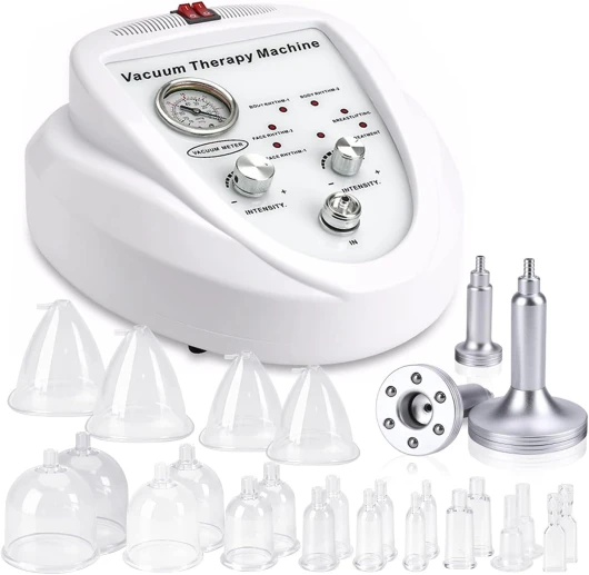 Appareil de Massage à Vide multifonction, Yofuly Masseur de Ventouses sous Vide, Massage électrique par Ventouses, Machine de Massage de Mise avec Aspiration, 30 Tasses Et 3 Pompes