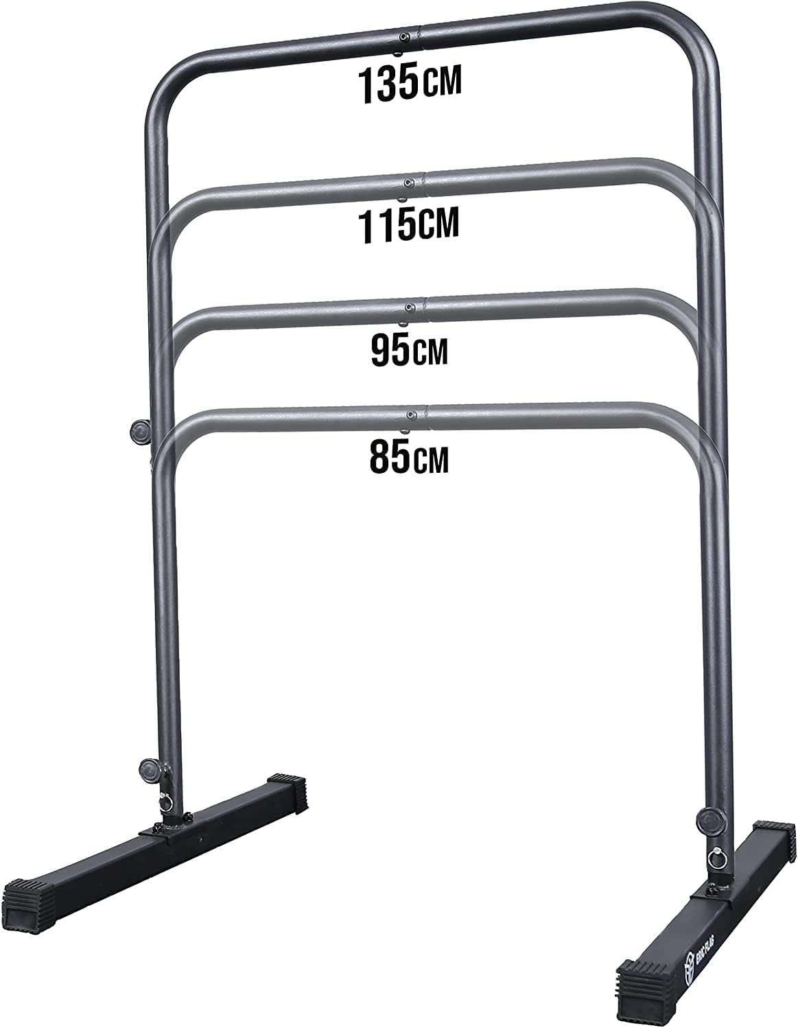 Barre de Traction sans Fixation, Ajustable à 4 Hauteurs pour la Musculation, Street Workout, Gymnastique - Idéale pour Home Gym, Tractions, Front Lever - Barre Calisthenics en Acier sur Pied