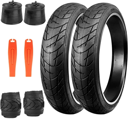 ZUKKA E Bike Pneu de vélo 26 x 3,0 avec pneus graisseux Heavy Duty High Performance Wear-Resistant E-Bike Mountain Snow Bike Noir