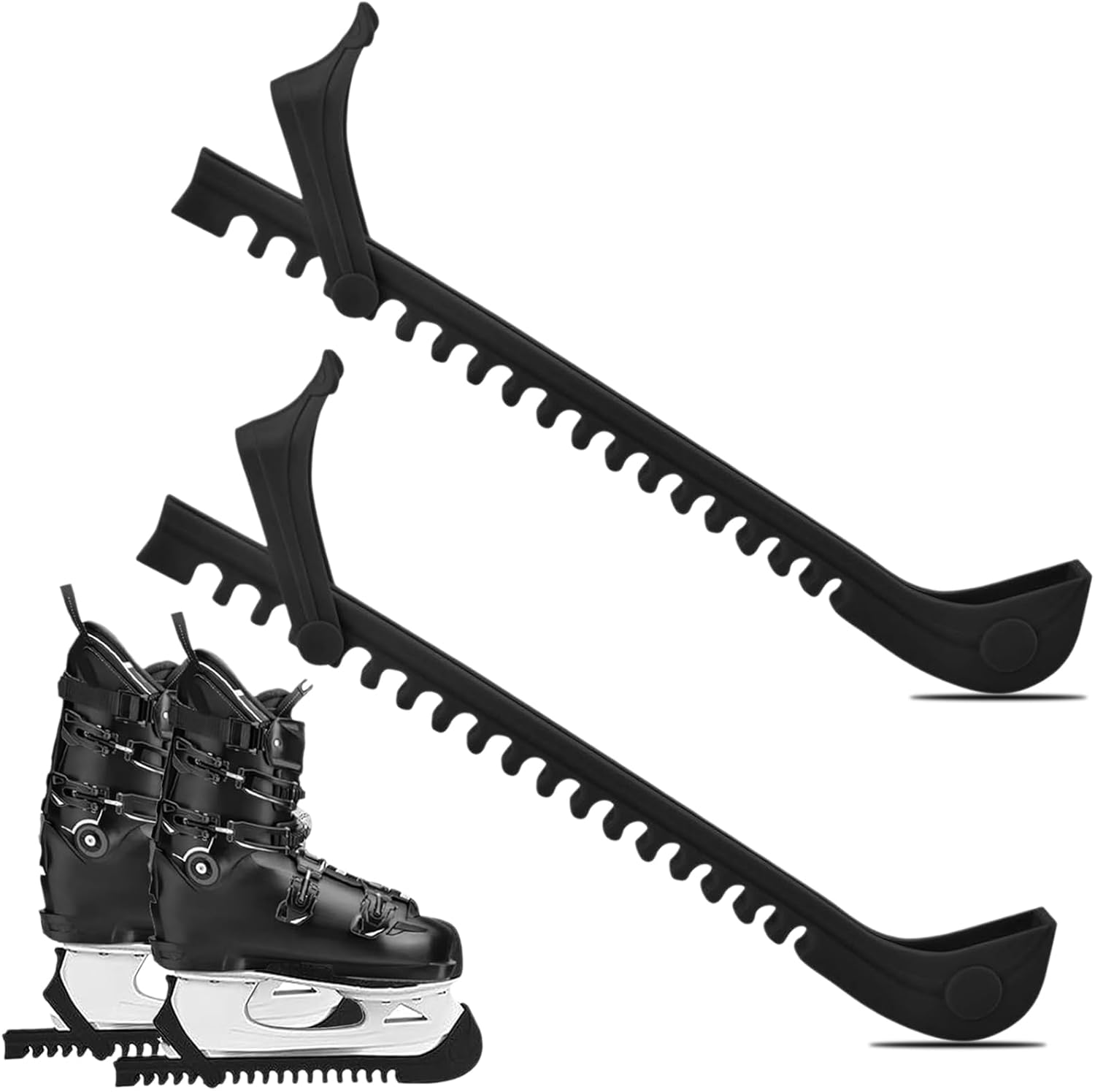 1 paire Protections pour Patins, Protege Lame Patin a Glace Ajustables pour Enfants, Protège-Lames pour Patins à Glace, pour le hockey ou le patinage artistique