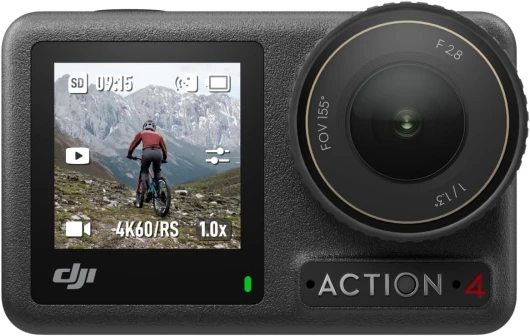 Bundle Osmo Action 4 Standard - Caméra d’Action étanche 4K/120 IPS avec capteur 1/1,3 Pouce, des Images saisissantes en Basse lumière, des Couleurs D-Log M 10 Bits, Batterie 1 770 mAh prolongée