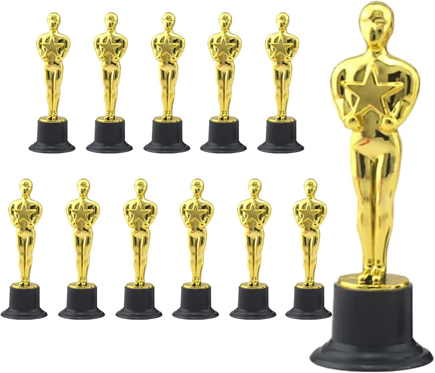 12PCS Trophee Personnalisable, Trophée Football, Statuette Trophee Personnalisable pour Football Sports Awards and Awards Galas, pour Augmenter La Cohésion de l'Équipe