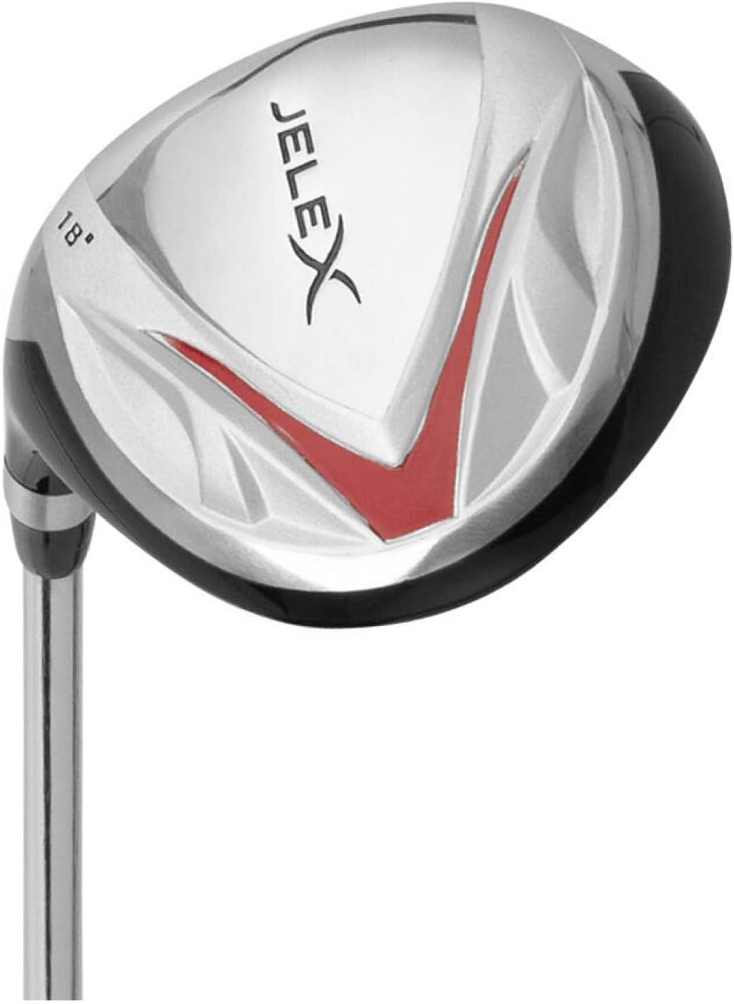 JELEX Levier de golf / bois main gauche en acier inoxydable et aluminium pour gaucher Longueur 107-115 cm Angle 56-58° Poids 420 g Poignée ergonomique en caoutchouc facile d'entretien et durable argenté Wood 5