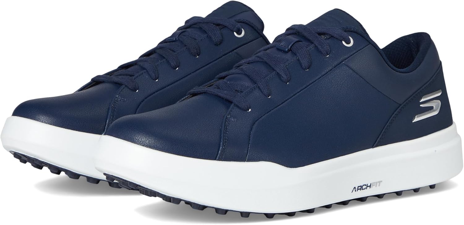 Skechers Go Golf Homme Drive 6 Arch Leather Relaxed Fit Spikeless Golf Shoe Basket