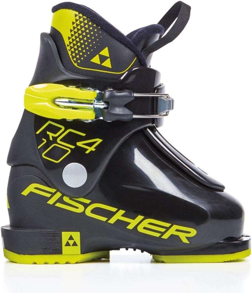 Fischer Sports RC4 10 Jr.Thermoshape Chaussures de Ski pour Enfant Mixte Jeunesse, Noir, 15.5