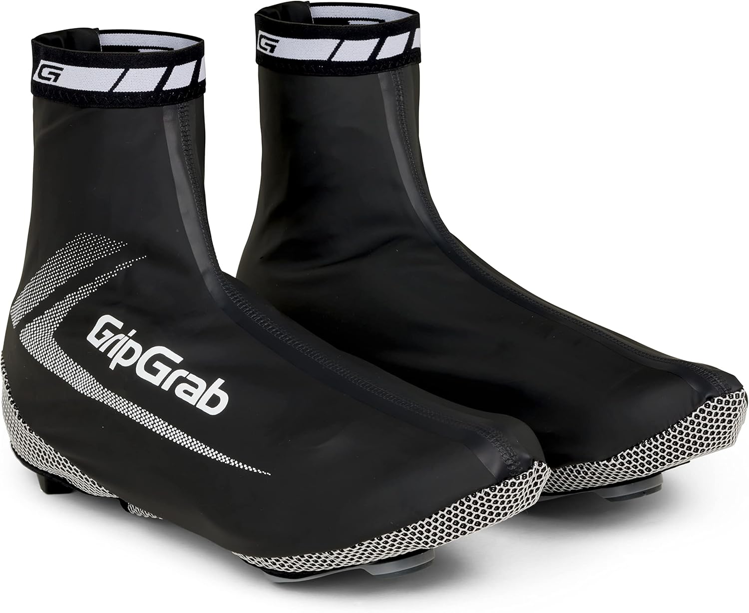 Couvre-Chaussures Route Imperméables RaceAqua Surchaussures de Pluie Vélo Cyclisme Medium Noir