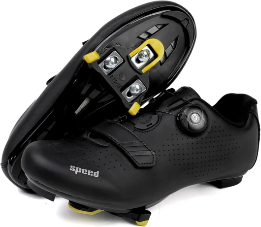 Chaussures de Cyclisme de Route pour Homme/Femme – Respirantes, Antidérapantes, Compatibles avec Le Système Look Delta