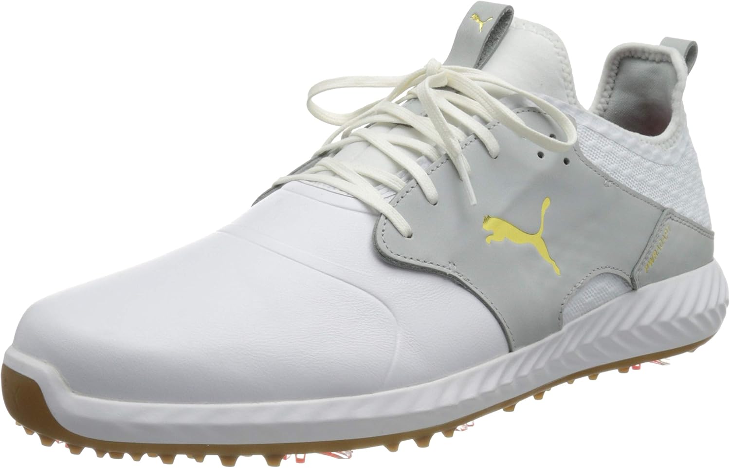 Homme Ignite Pwradapt Caged Crafted Chaussure de Golf 44.5 EU Puma White High Rise