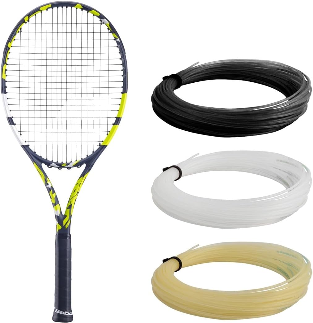 , Raquette de Tennis Modèle Pure Aero Junior 25 Gen8, Taille 635 mm, Couleur Gris Jaune Blanc, Grip 000, Conçue pour Joueurs Compétiteurs, Optimisée pour Puissance et Effets Gris/Jaune 2024 Grip 1