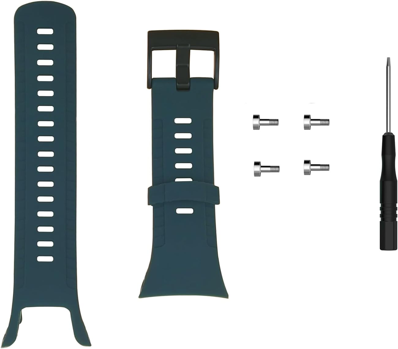 Bracelet Compatible avec Suunto 5, Bracelet en Silicone, Bracelet de Remplacement, Bracelet de Montre en Silicone, Design Classique et Chic, idéal pour Un Usage Quotidien