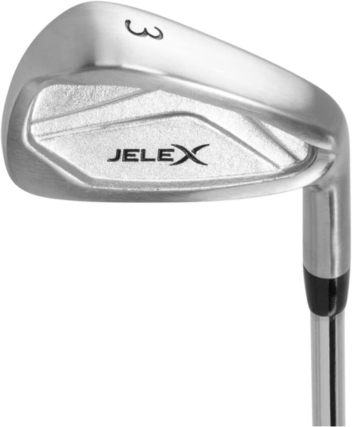 JELEX Fer de golf pour droitier en acier inoxydable pour débutants et professionnels, pour le terrain de golf ou pour l'entraînement sur le tapis de frappe, fers 3, 4, 5, 6, 7 et SW, PW