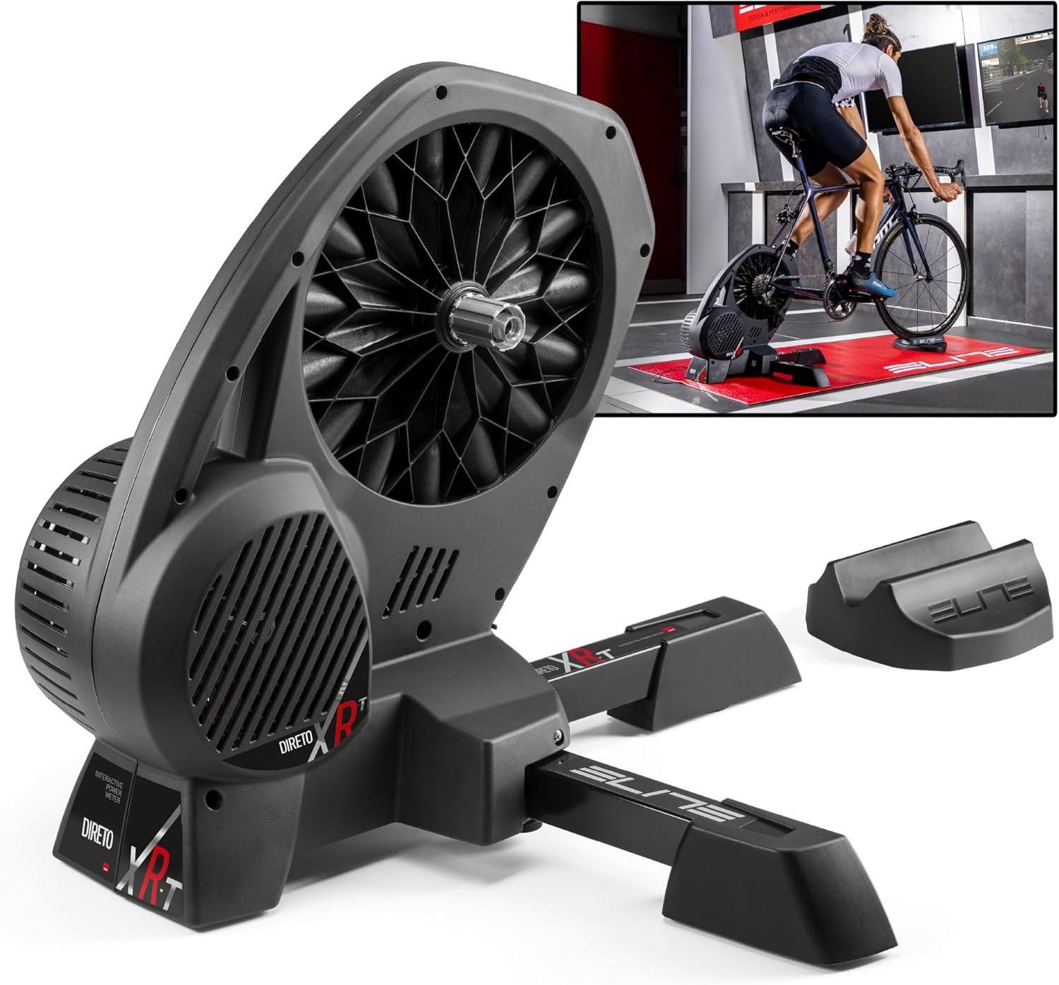 Elite SRL Direto XR-T Home Bike Trainer, Black, One Size Entraîneur