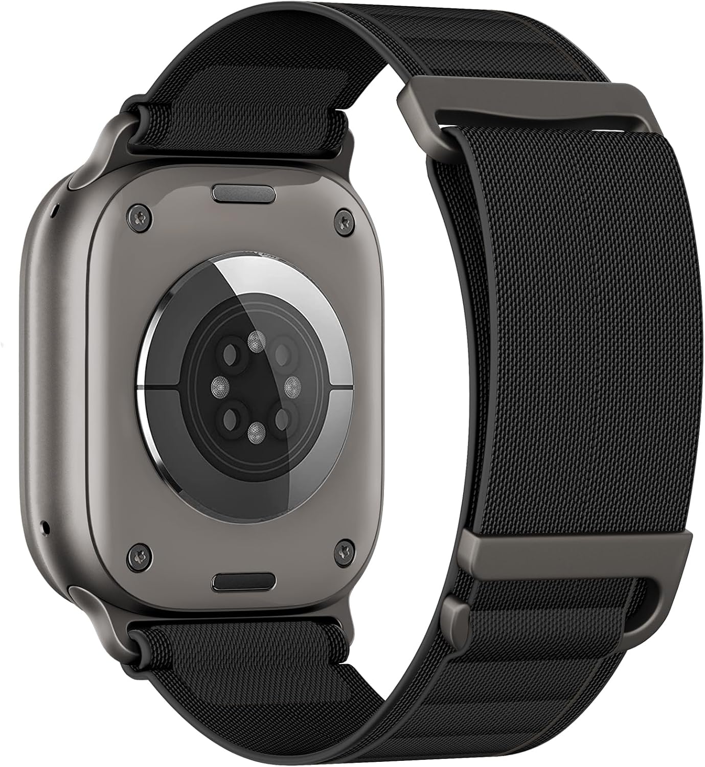 LontL Nylon Loop Compatible avec Bracelet Apple Watch Ultra 2 1, Series SE 10 9 8 7 6 5 4 3 2 1, Sport Bracelets pour iWatch 49mm 46mm 45mm 44mm Femmes Hommes Noir/Noir 49mm(Ultra2 Ultra)/46mm/45mm/44mm