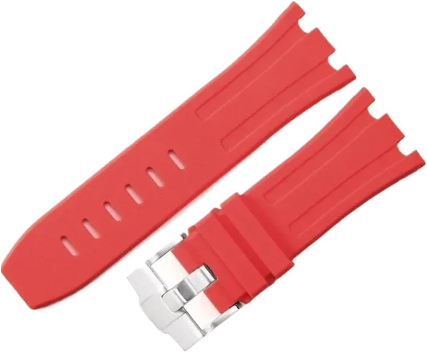 JVEIWAD Bracelet de montre compatible avec Audemars et Piguet Royal Oak, bracelet de montre sport en caoutchouc silicone AP 15710 26470, accessoire de 28 mm