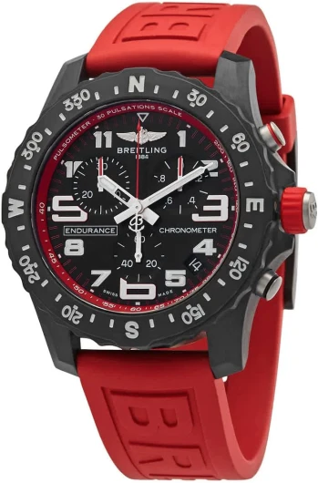 Breitling Endurance Pro Chronographe Quartz Cadran Noir Montre Homme X82310D91B1S1, Rouge, Sport, Rouge, Sport
