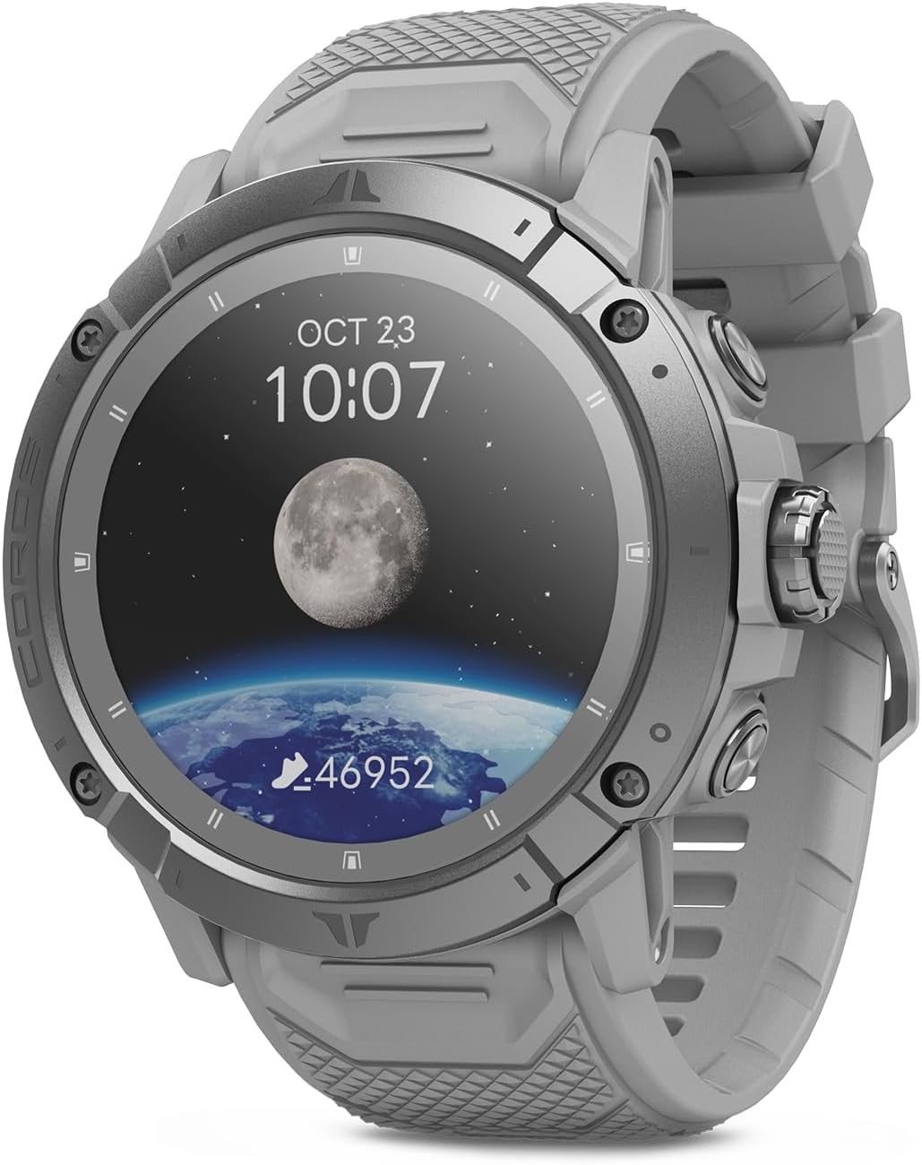 VERTIX 2S Montre GPS d'aventure, 40 Jours d'autonomie Montre Sport, Navigation GPS avec Cartes mondiales Hors Ligne, calcul d'itinéraires, capteur de fréquence Cardiaque, Escalade, Ski - Moon