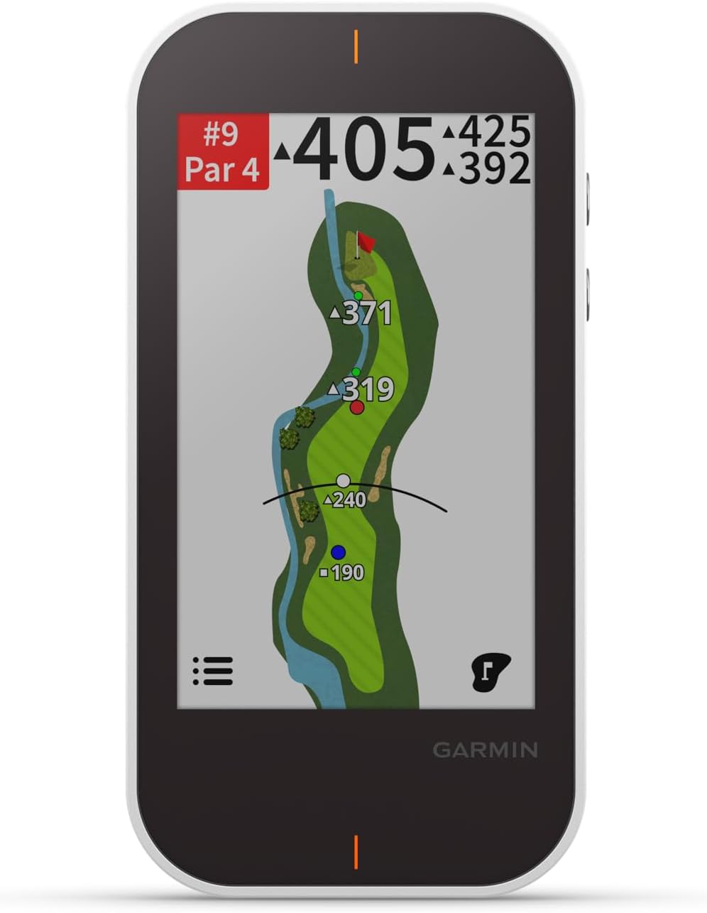 Approach G80 GPS de Golf Portable Tout-en-Un avec Moniteur de Lancement intégré, écran Tactile 3,5", Noir/Blanc Appareil