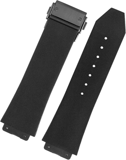 Kmuing Bracelet de montre pour Hublot Big Bang - Bracelet de montre en silicone 25 x 19 mm étanche pour homme