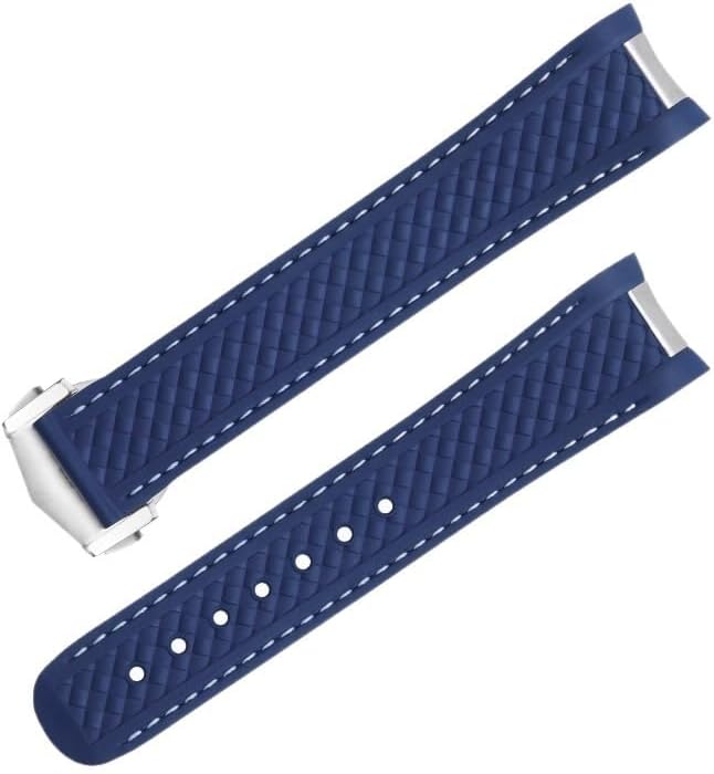 KKFAUS Bracelet de rechange souple en caoutchouc fluorescent pour montre Omega Seamaster 300 Aqua Terra AT150 8900