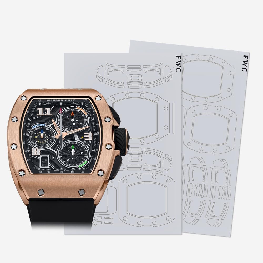 Finewatchcare Film de protection de montre pour RICHARD MILLE RM 72-01 - Film de surface plus brillant et plus précis - Norme FWC