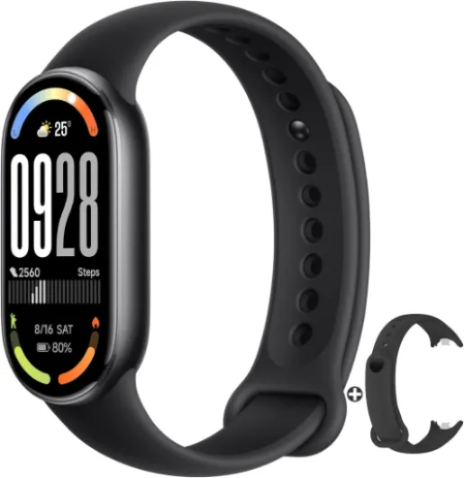 Mi Smart Band 10 (2025) - Écran AMOLED 1,72", 21 Jours d'Autonomie, Analyse Sportive, Étanche 5ATM, Suivi Santé (Cardiaque, SPO₂, Sommeil), Garantie 2 Ans (Noir)