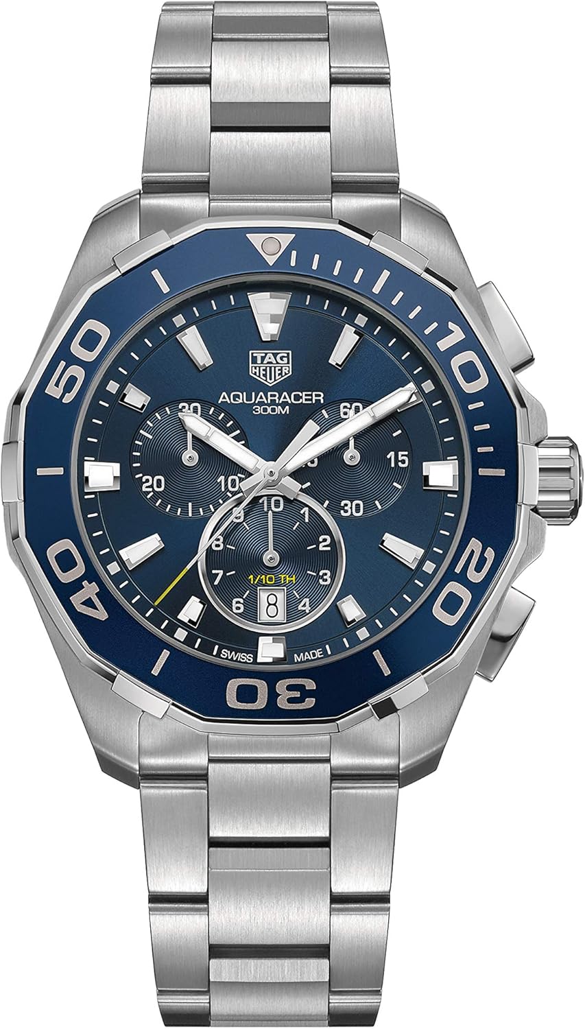 TAG Heuer Aquaracer Homme 43mm Bracelet & Boitier Acier Inoxydable Saphire Quartz Montre CAY111B.BA0927