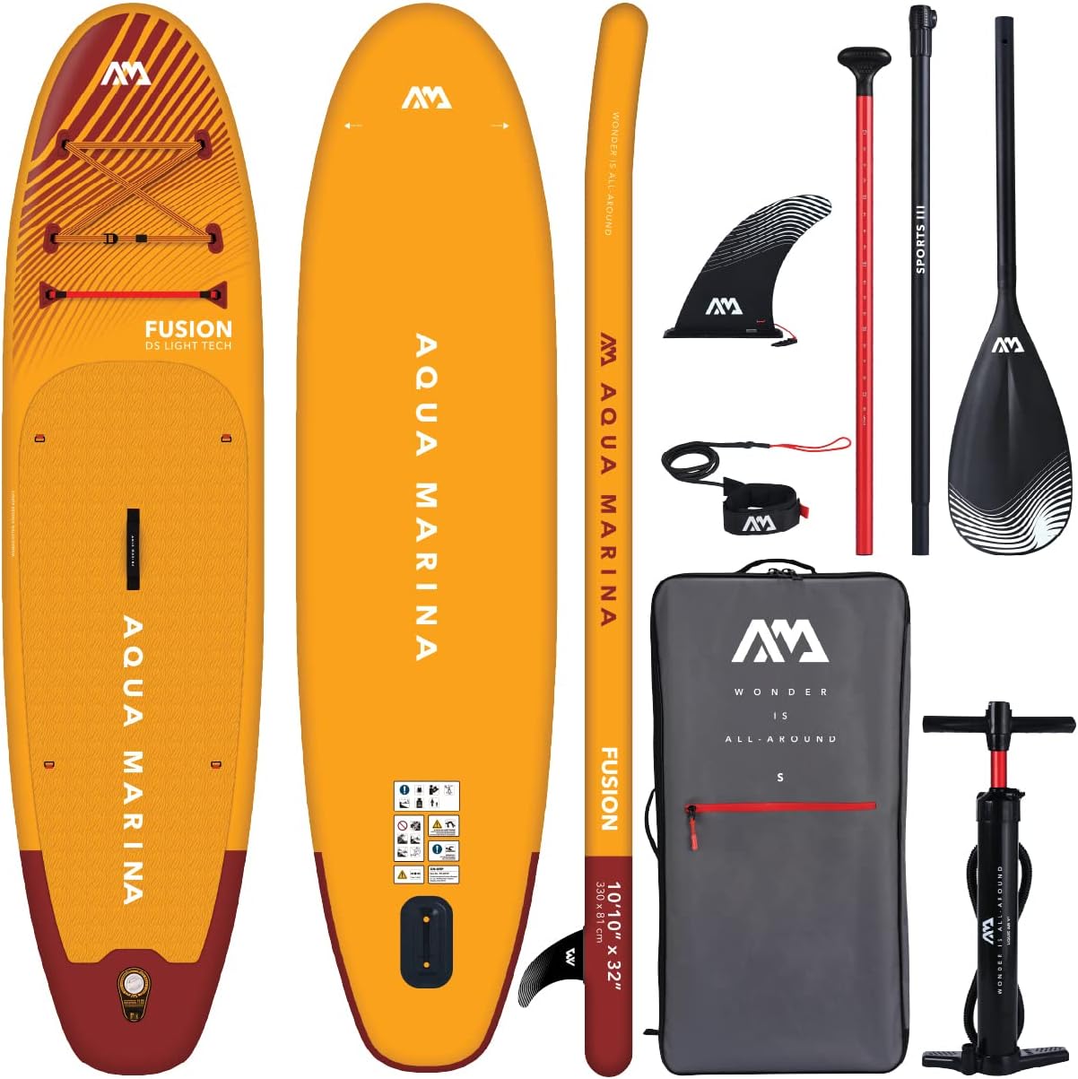 Fusion Planche à pagaie Gonflable iSUP 330 cm de Long