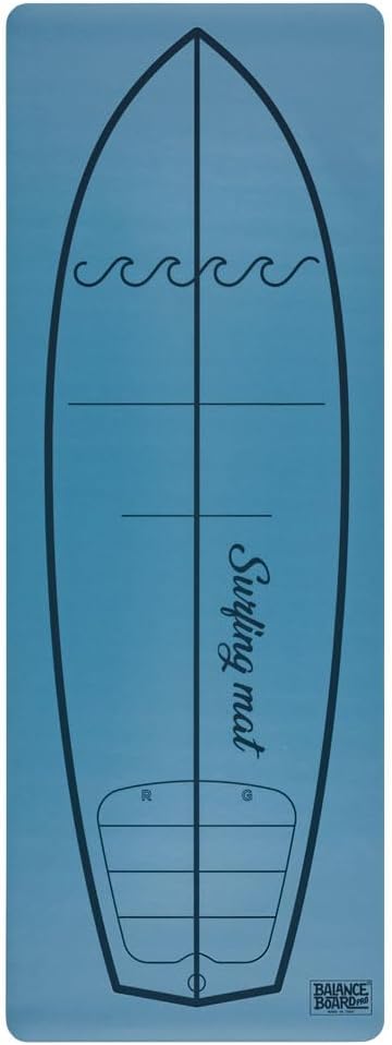 Balance Board Pro, Surfing Mat - Surf Training pop-up - Améliore la technique pop-up - Planche de surf - Tapis de yoga pour surfeurs - Antidérapant écologique Dark Blue