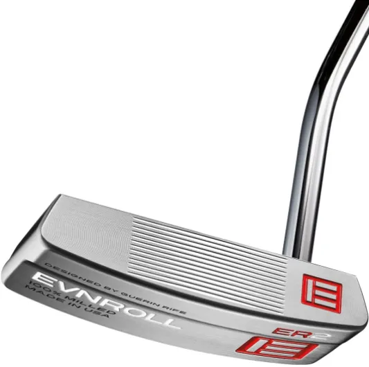 Evnroll ER2 Putter à lame moyenne 88,9 cm avec poignée Tour Tac