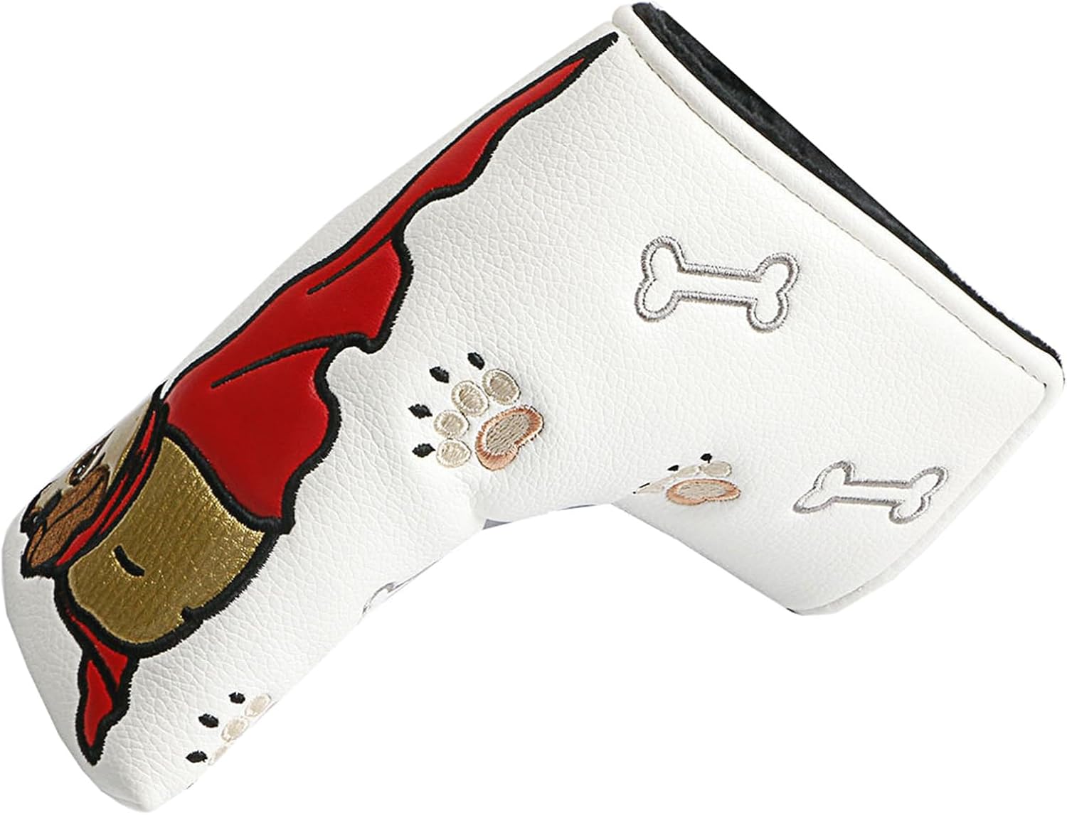 Scotty-Cameron Couvre-clubs de putter en cuir avec couvre-tête Blanc 2